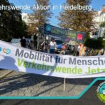 Verkehrswende Aktion in Heidelberg